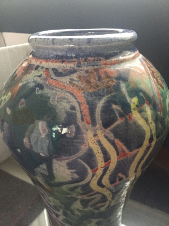 Can anyone help me iD maker of this vase please signed Evans Fd7d2310
