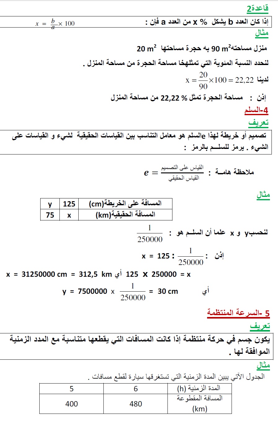 التناسبية                          M312