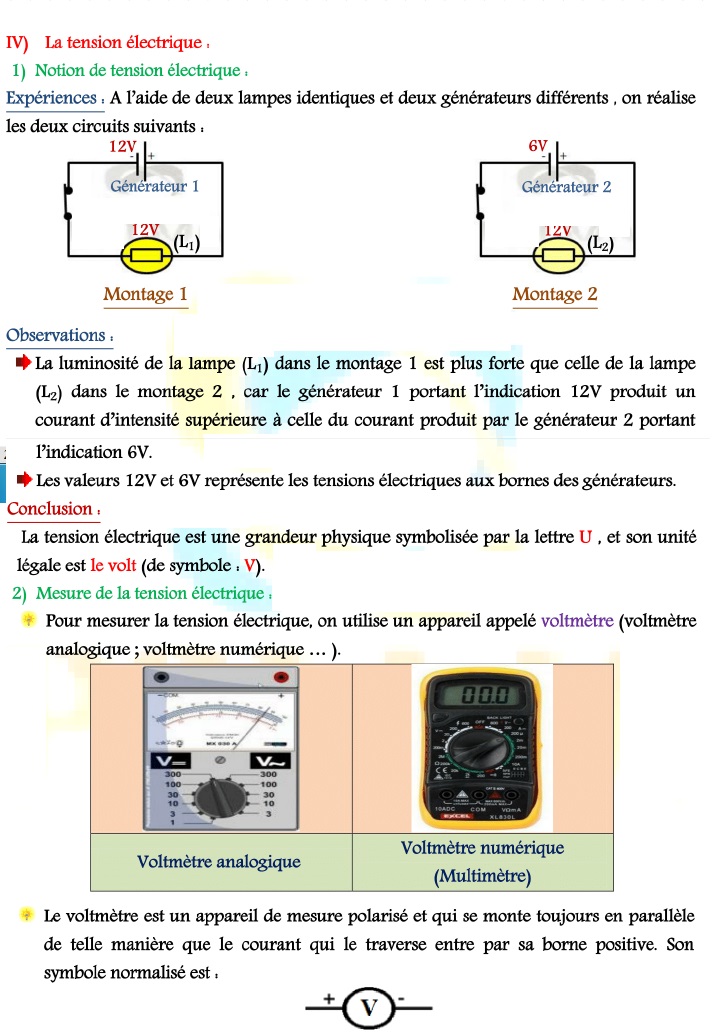 د le courant électrique continu Ph412