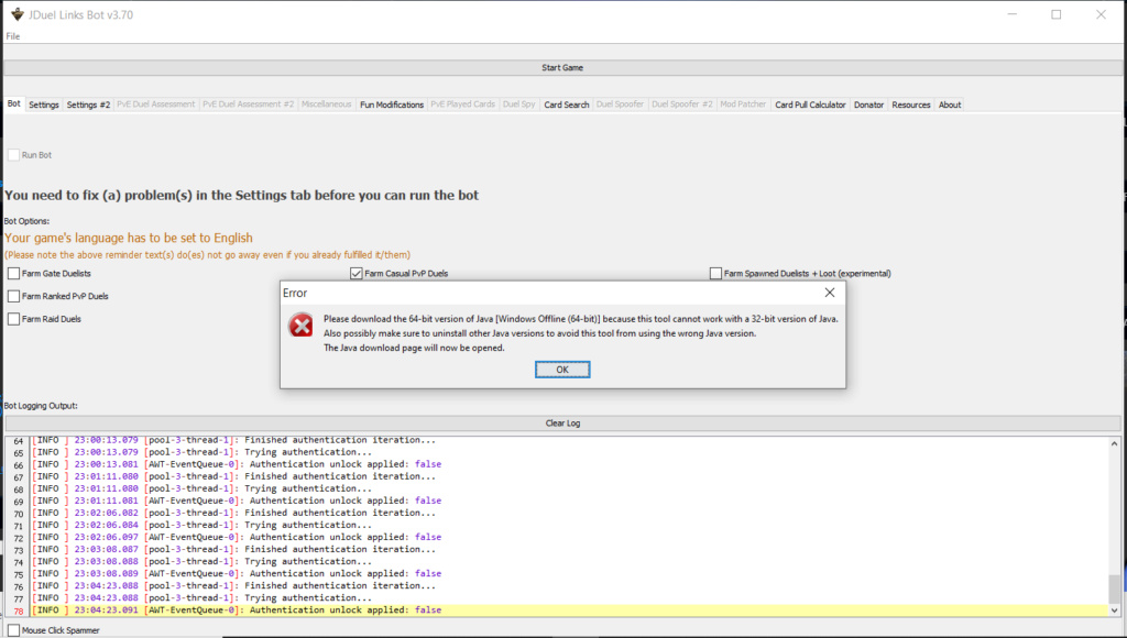 JDuel Links Bot Installation Tutorial Duel_l10