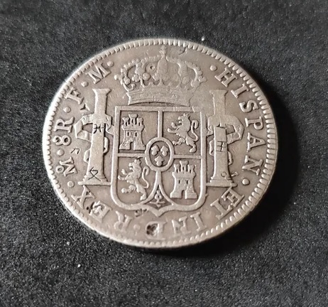 8 Reales de 1794. Carlos IIII. México. Resellos Chinos. 310