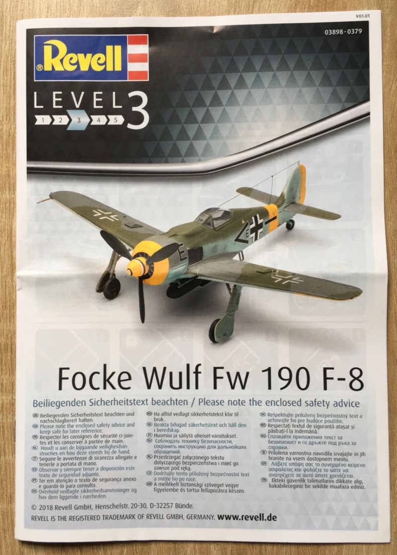 [REVELL] FOCKE WULF Fw 190 F-8 1/72ème Réf 03898 Fw-19022