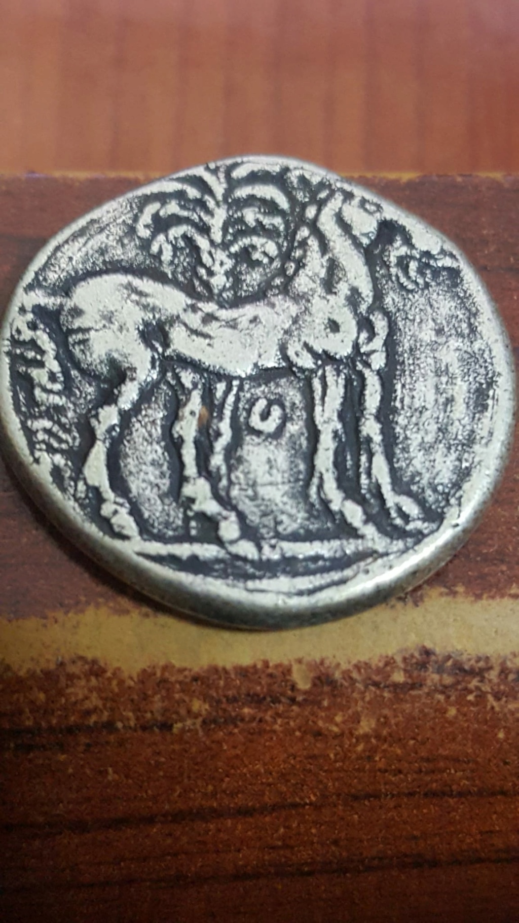 Reproducción de un shekel hispano-cartaginés 111
