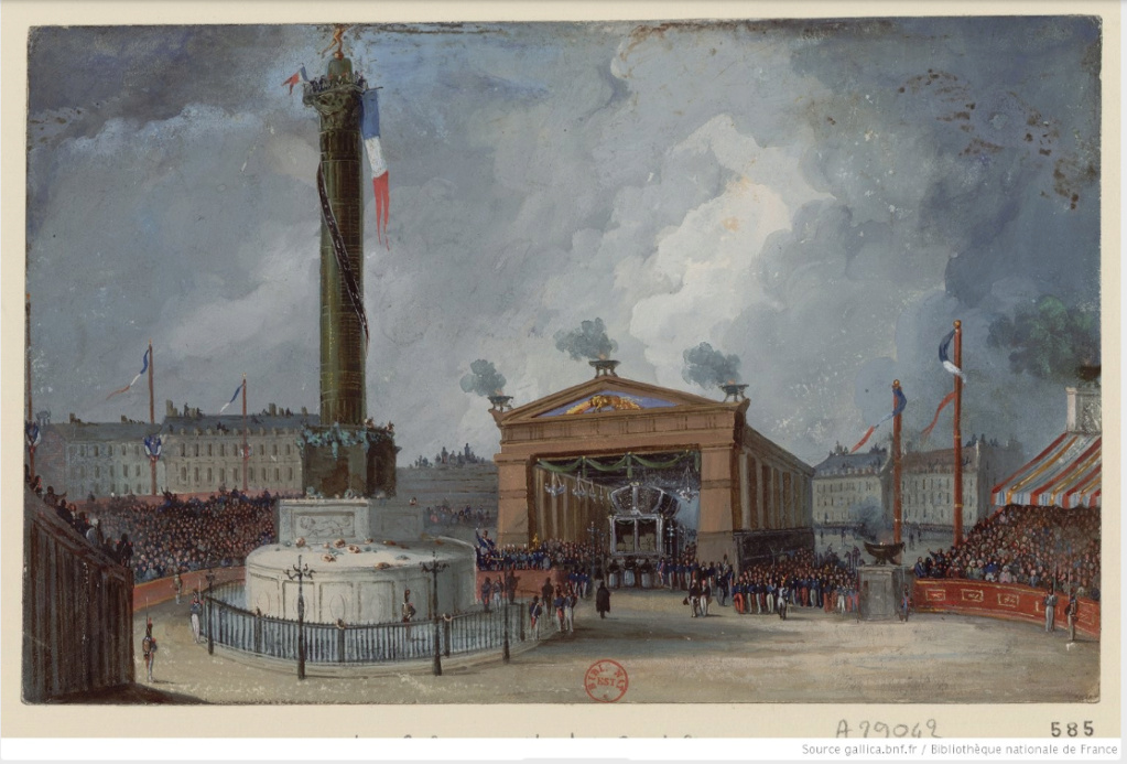 Paris, la colonne de Juillet place de la Bastille  Colonn10