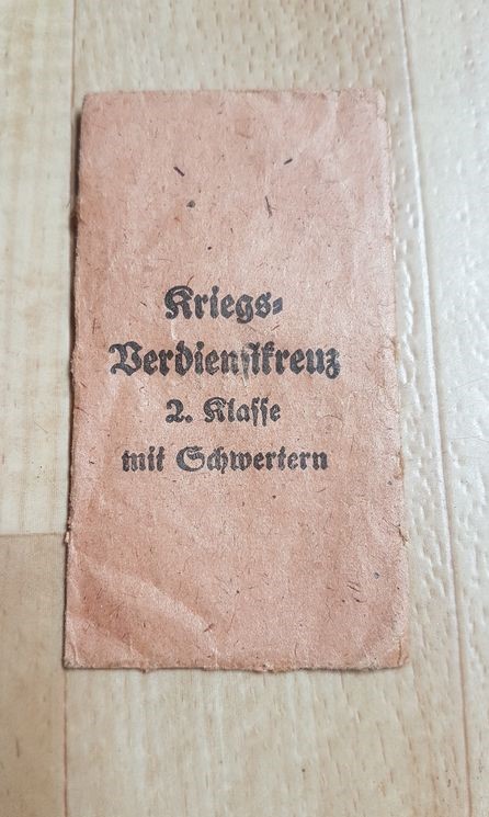 Identification sachet croix du mérite allemand 111