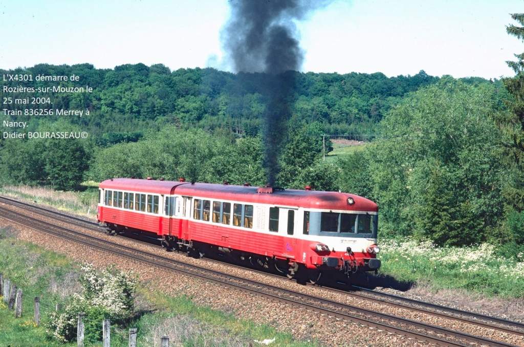 L'X4301 démarre de Rozières-sur-Mouzon le 25 mai 2004 43984910