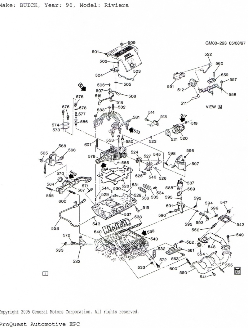 Series II (Supercharged) L67 top-end diagram 1100110