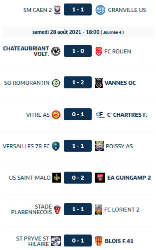 VERSAILLES - POISSY  4ème journée  1-1 R4_20210