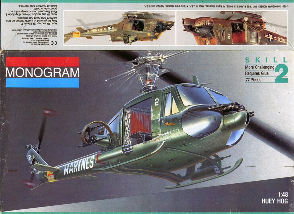 Bell UH -1 - Bell UH-1C "Huey Hog" GUNSHIP (1/48ème-Monogram) Box-ar10