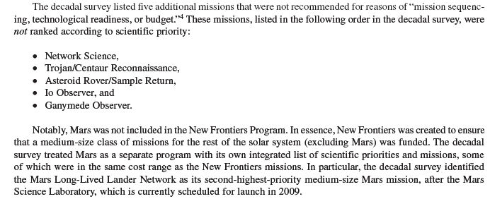 Missions type New Frontiers Nrc_mi11