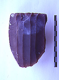 débitage de silex et géométrie Nucleu10