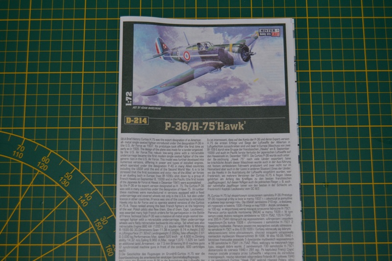 [MISTER CRAFT] P-36 / H.75 "Hawk" 1/72ème Réf 042141 Notice Dsc_0408