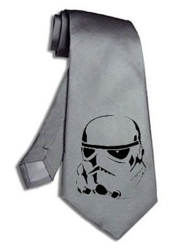 Stormtrooper cravate gris argent 12481111