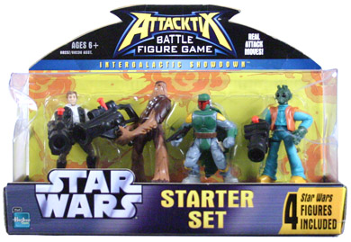 Attacktix Set (Han Solo, Chewbacca, Boba Fett, & Greedo) Attack11