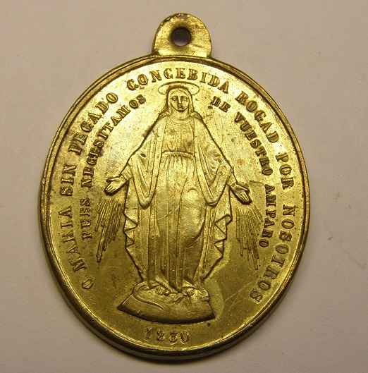 Medalla de San Vicente de "Pablo", (de Paul), siglo XIX. Medall11