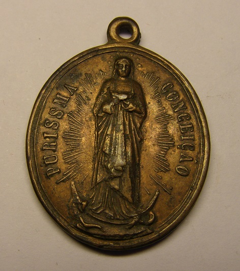 Medalla religiosa de San Joaquín, siglo XIX. Medall13