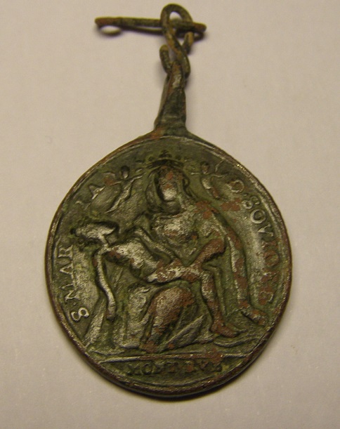  Virgen de Soviore de Monterosso / Santa Catalina de Genova,  S-XVIII. Medall48