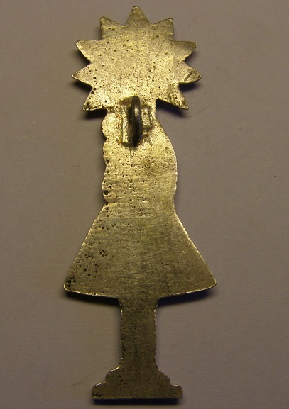 Medalla figurada de la Virgen del Pilar, siglo XIX. (R. M. PFV Pilar 15) Tc_25_34