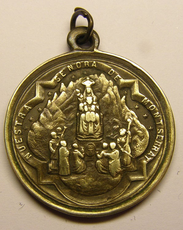 Medalla de N Sª de Montserrat, siglo XIX. Tc_27_34