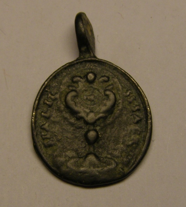 Medalla de la Virgen Inmaculada y la Sagrada Eucaristía. Siglo XVIII. Tc_3_111