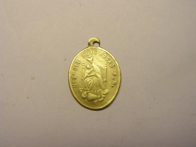 Medalla del SSº Cristo de San Salvador, Nª Sª del Puig, siglo XIX. (AM) Tc_5_729