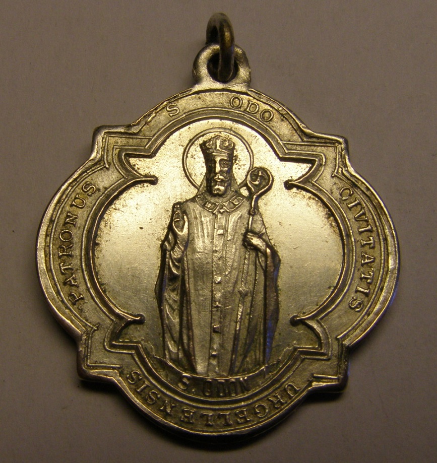 Medalla de San Ermengol y San Odón, patronos de la diócesis de Urgell. Tctc_310