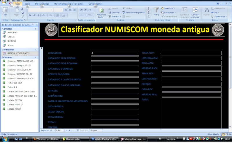 Clasificador NUMISCOM para moneda antigua Pantal11