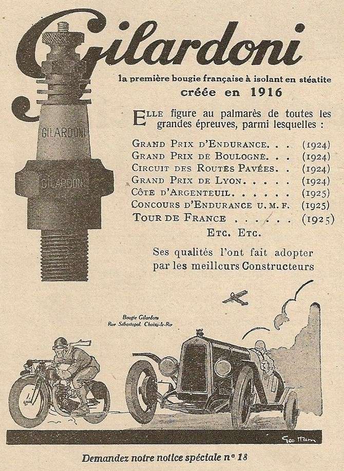 Publicités Pièces cyclecars - Page 3 Gilard11