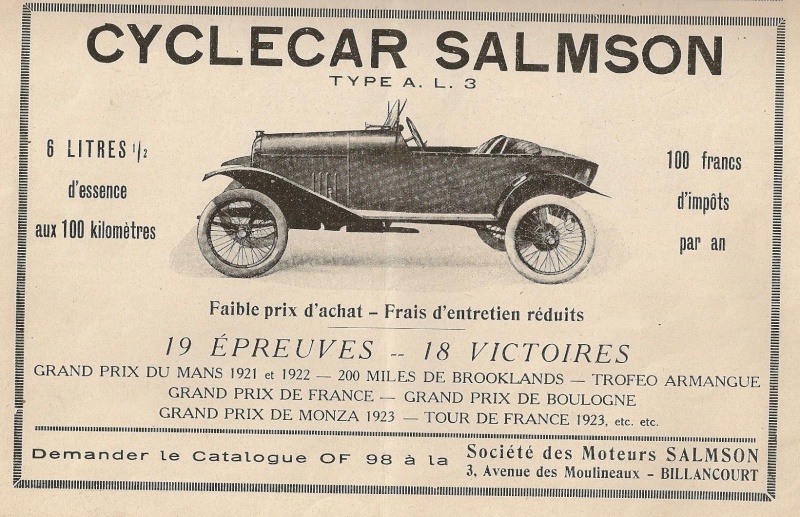 salmson - SALMSON cyclecar - Page 3 Salmso30