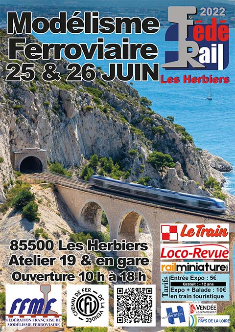 LES HERBIERS (85) 25 et 26 Juin Fédé Rail 2022 Affich11