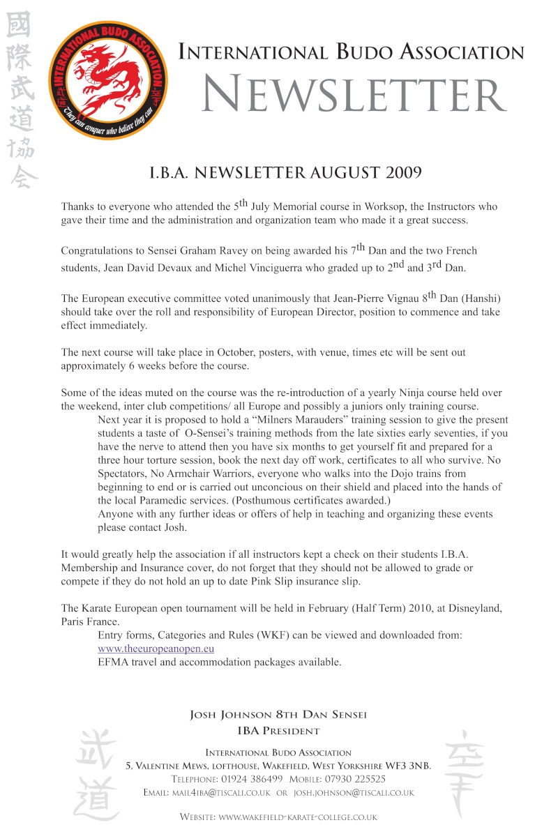 IBA August Newsletter Iba_au10