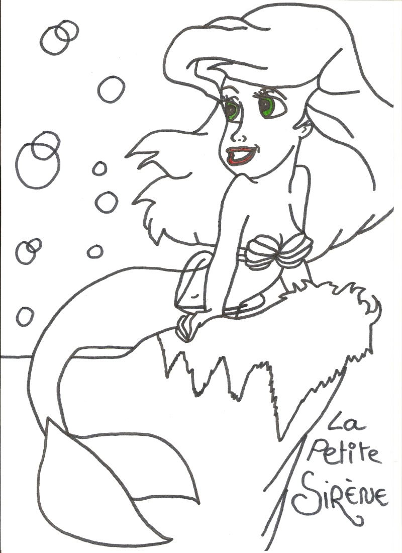 Déssins sur La Petite Sirène de The Little Mermaid !!! Dessin17