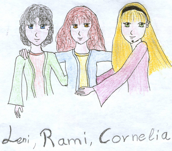 "Fanbild": Leni, Rami und Cornelia Lenira10