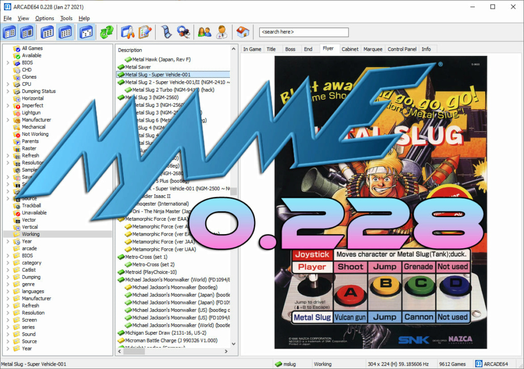 MAME 0.228 FULL en téléchargement ! 0212