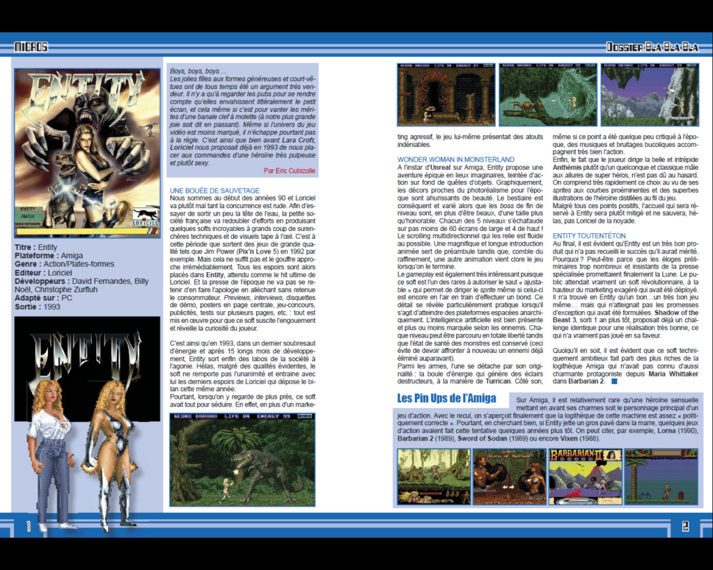 Articles Pix'n Love sur les jeux Amiga. Entity10