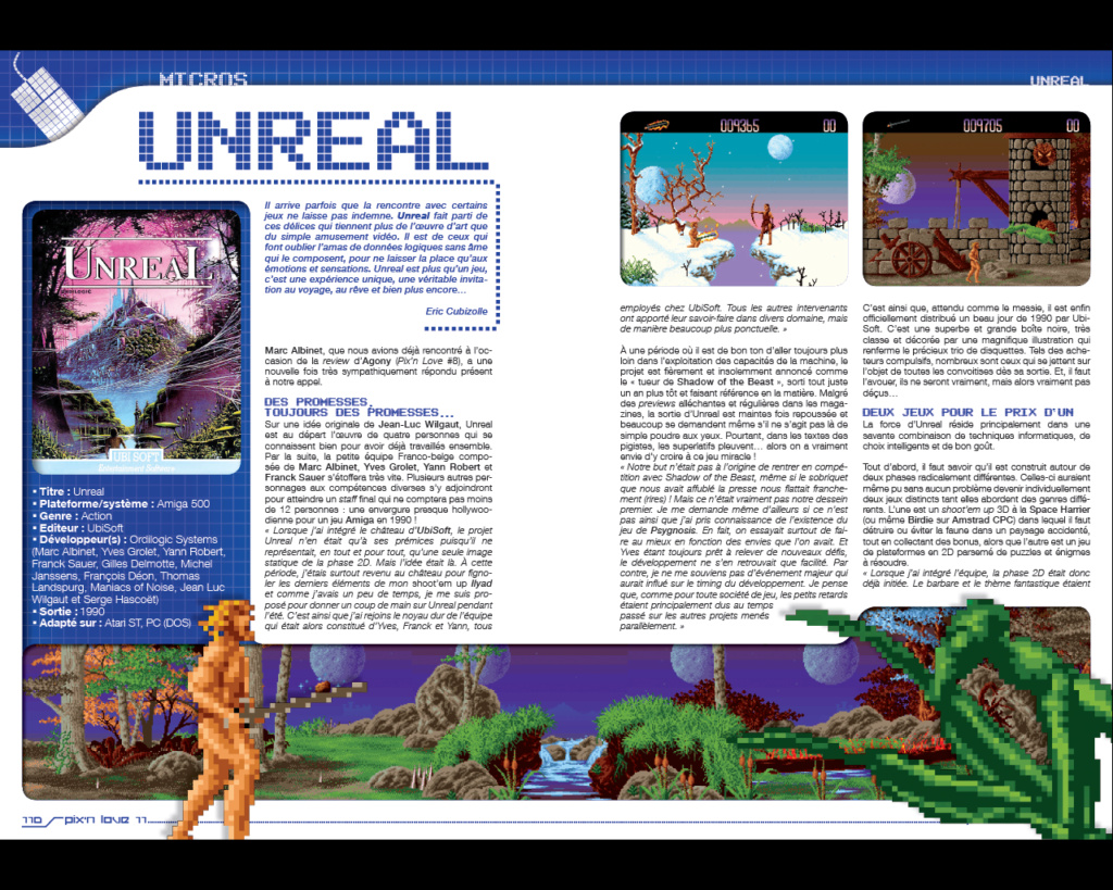 Articles Pix'n Love sur les jeux Amiga. Unreal11