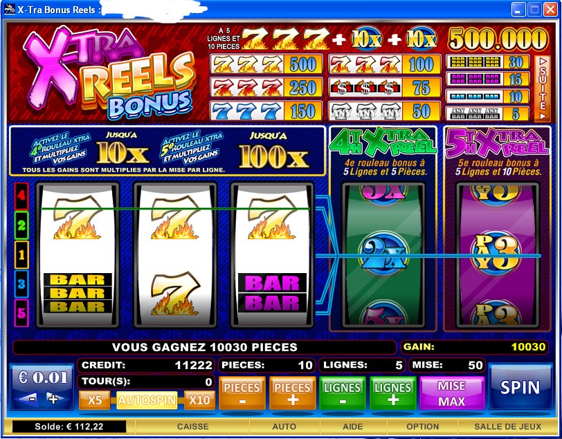Gain sur slot X-tra bonus reels casino770 ! Xtrabo10