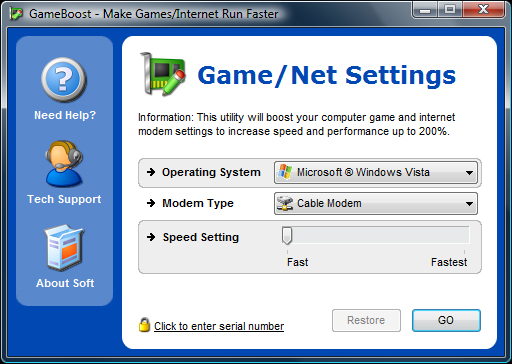 برنامج GameBoost 1.2.9.2009 برنامج يسرع عرض الشاشة ويسرع الالعاب ويسرع الصور المتحركة Lgscre10