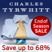[Season Sale] Save up to 68% at the End of Season Sale at Charles Tyrwhitt! Shirts start at just $39. Us12_l10