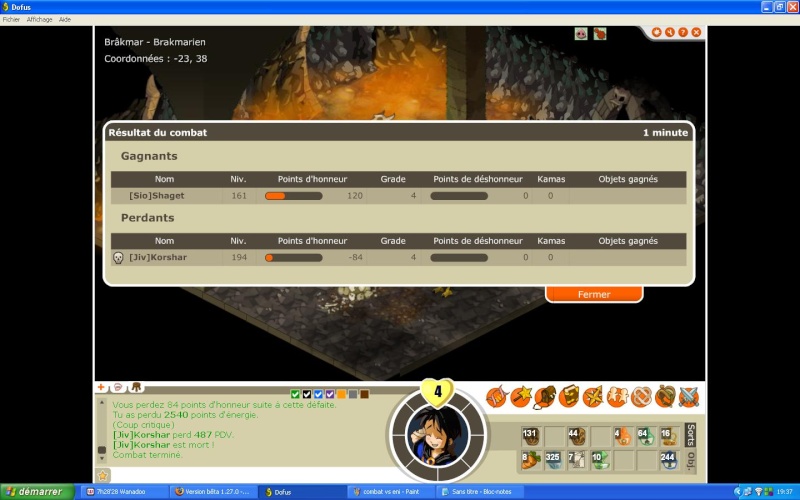 au buché nouvelle version de dofus !! x) Combat10