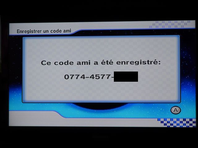Trouver son code Mario Kart - Enregistrer un code ami. Mario_19