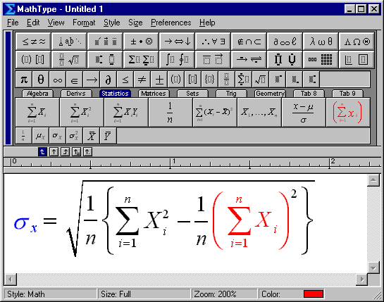 MathType 6 : Software untuk menulis Equation atau Rumus Matematika Mathty10