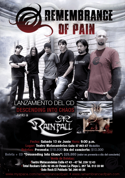 REMEMBRANCE OF PAIN Flyerl10
