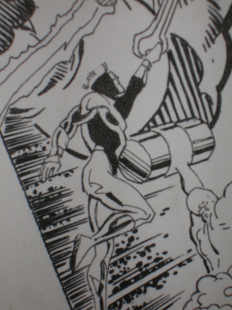 JLA : splash de Dan Jurgens(dessin) et Dick Giordano (encre): Darkseid vs JLA, jeunes titans... Dscn3857