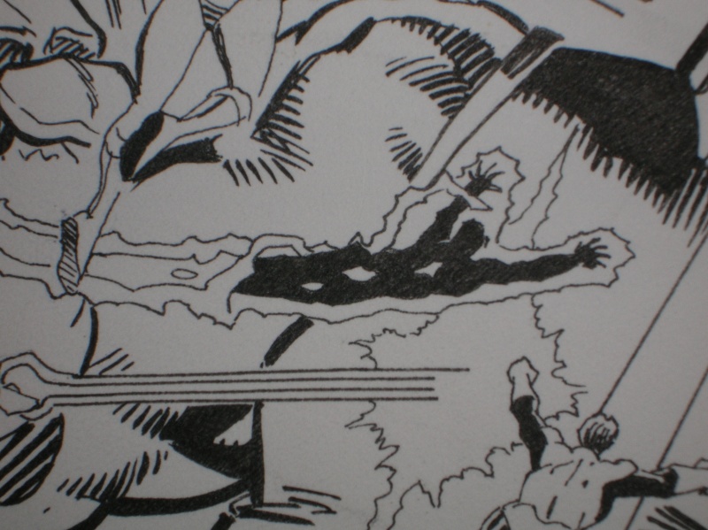 JLA : splash de Dan Jurgens(dessin) et Dick Giordano (encre): Darkseid vs JLA, jeunes titans... Dscn3860