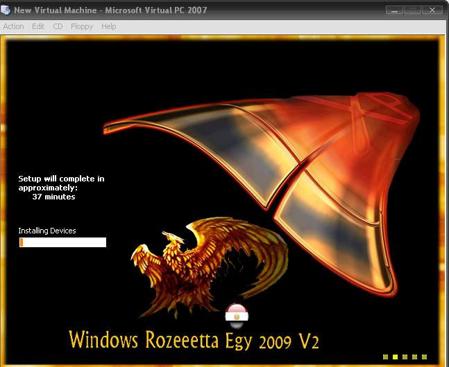 نسخه الويندوز الناريه Windows Rozeeetta Egy XpSp3 V2 5reaa910