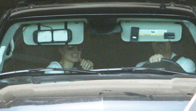 Brad And Angelina Ordering Food At A McDonald's Drive-Thru In Hollywood Brad-p13