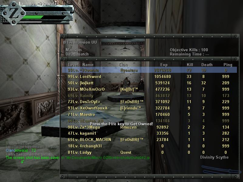 My Beast Score And My Beast Friend [ZORRO] :p Gunz0410