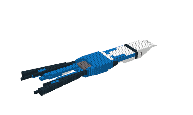 lego SDF-1 in progress Lddscr12