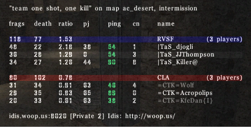 |TaS vs =CTK=| 3vs3 1-0 [WON] 20091012